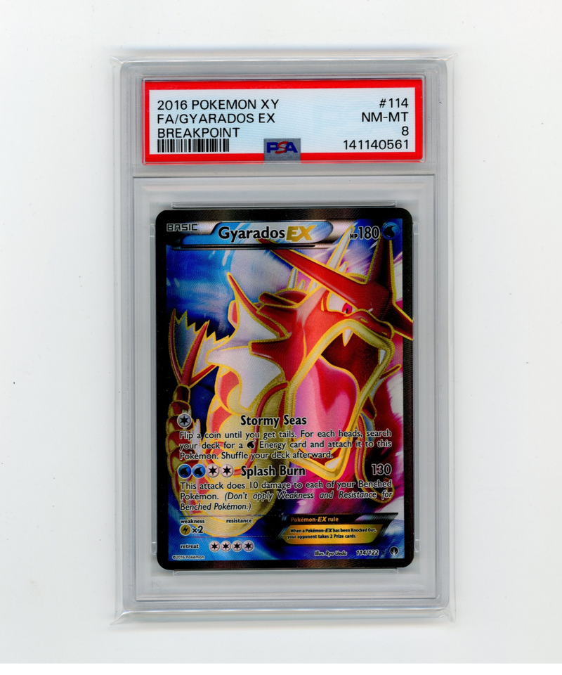 PSA 8 NM-MT   Gyarados EX 114/122 XY BREAKpoint