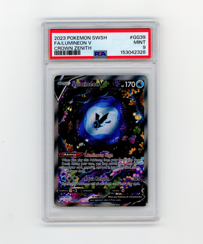 PSA 9 Mint Lumineon V GG39/GG70 Crown Zenith