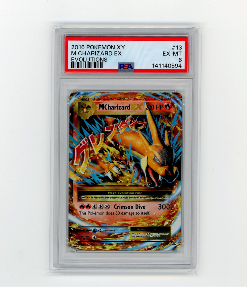 PSA 6 EX-M Charizard EX 13/108 XY Evolutions Holo (2016)