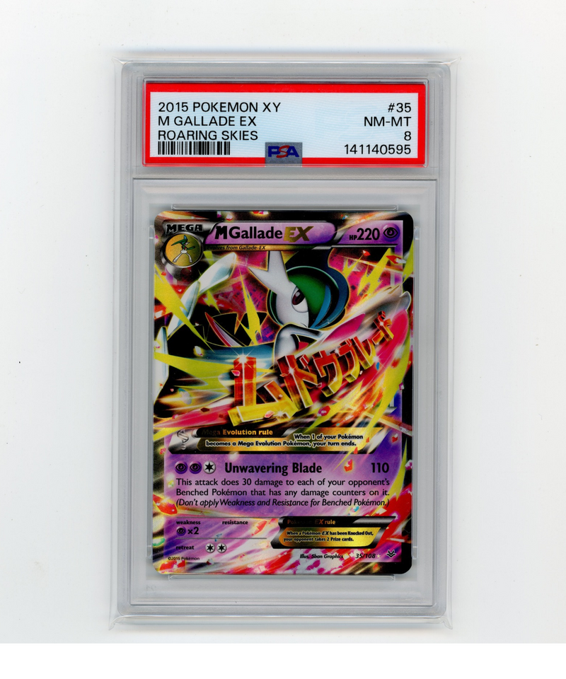 PSA 8 NM-MT | Pokémon TCG M Gallade EX 35/108 XY Roaring Skies (2015)