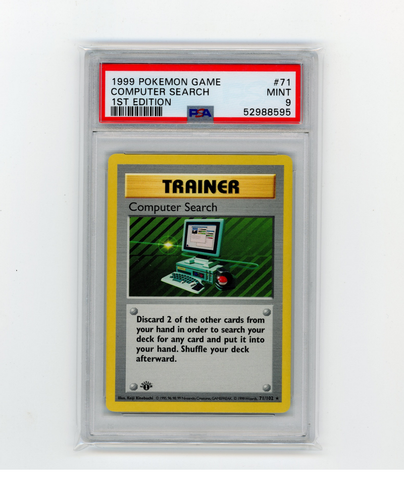 PSA 9 Mint Computer Search 71/102 1st Edition Base Set