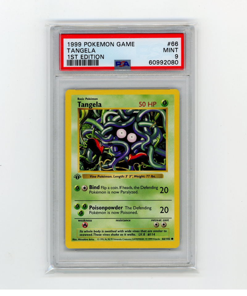 PSA 9 Mint Tangela 96/102 1st Edition Base Set