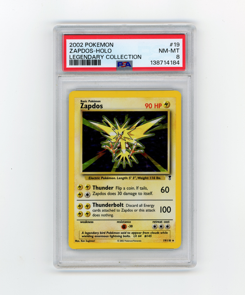 PSA 8 Zapdos Holo Legendary Collection #15/110