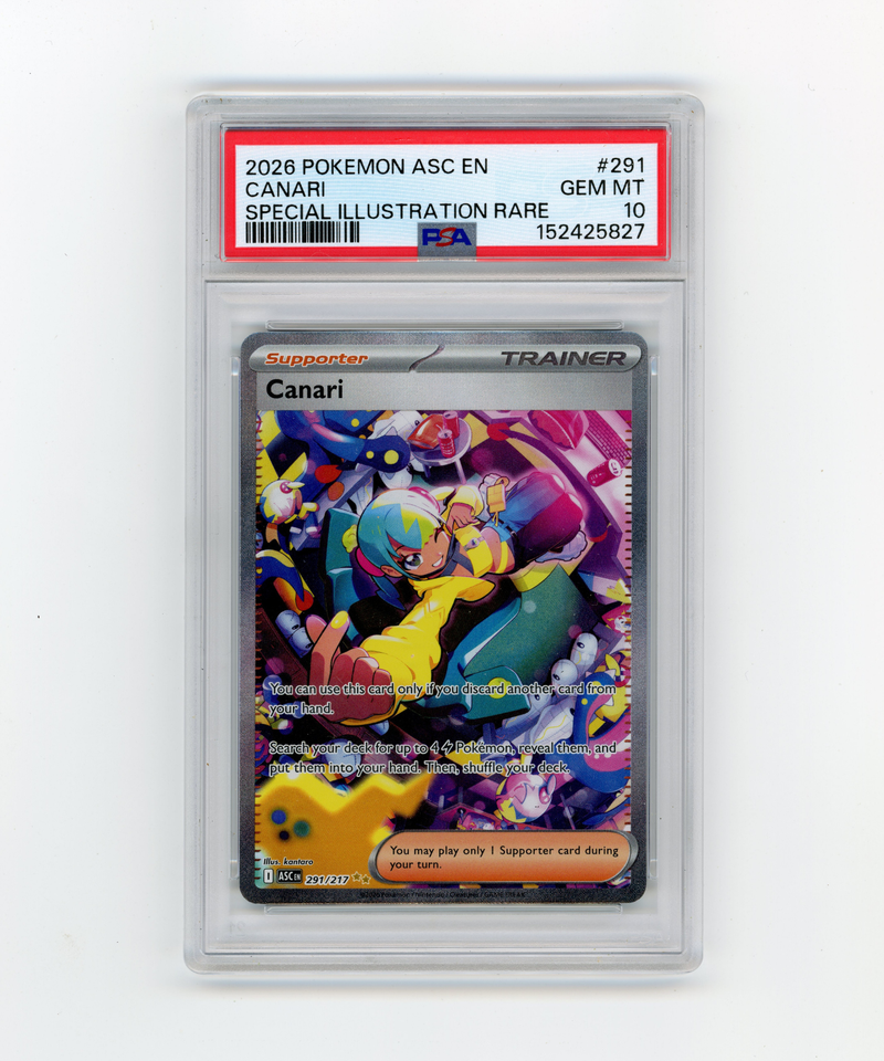 PSA 10 Canari 291/217 Special Illustration Rare Ascended Heroes