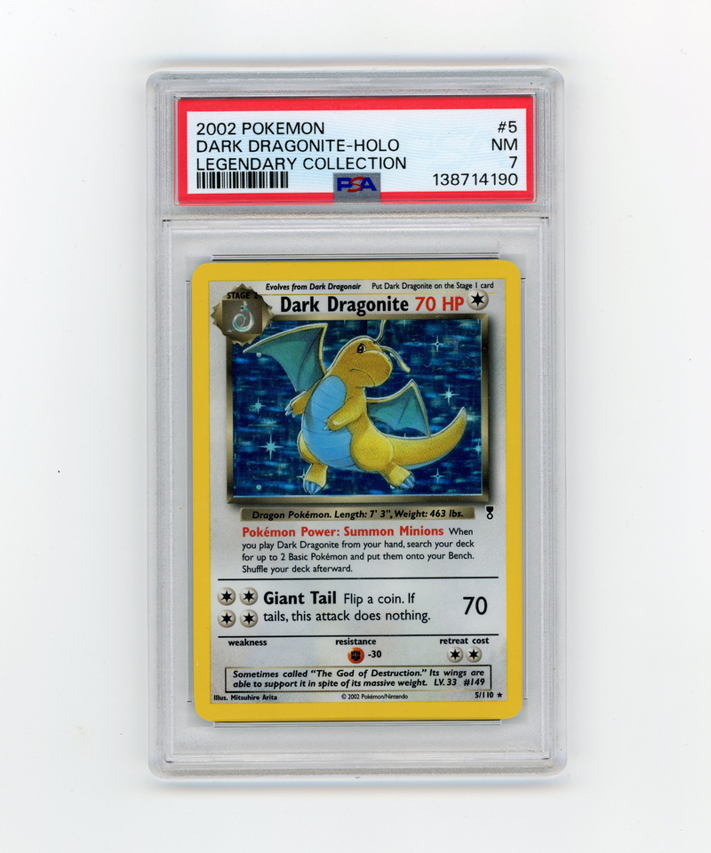 PSA 7 Dark Dragonite Holo Legendary Collection #5/110
