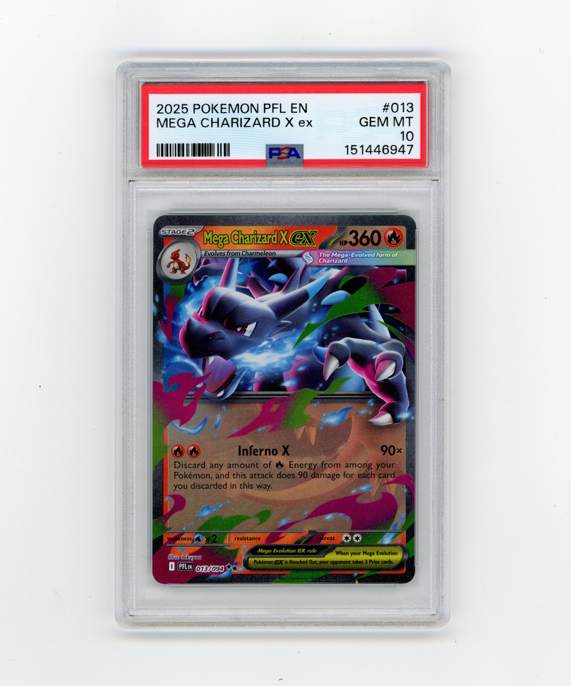 PSA 10 Mega Charizard ex 013/094 Phantasmal Flames