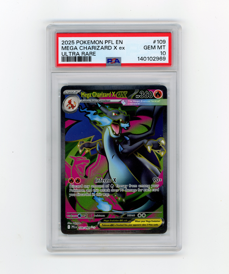PSA 10 Mega Charizard X ex 109/094 Special Illustration Rare Phantasmal Flames