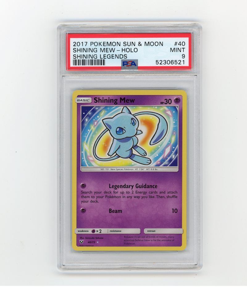 PSA 9 Shining Mew 40/73  Shining Legends Holo