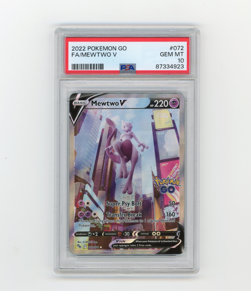 PSA 10 Mewtwo V Alternate Art 072/078