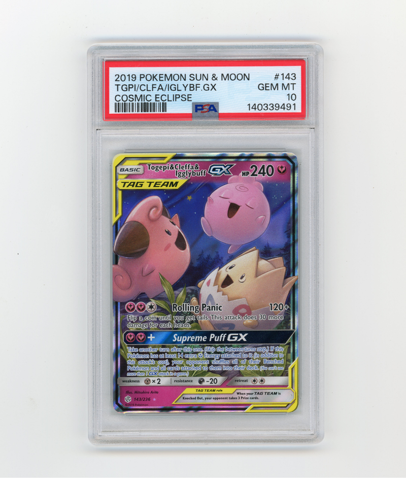 SA 10 Togepi & Cleffa & Igglybuff GX 143/236 Cosmic Eclipse