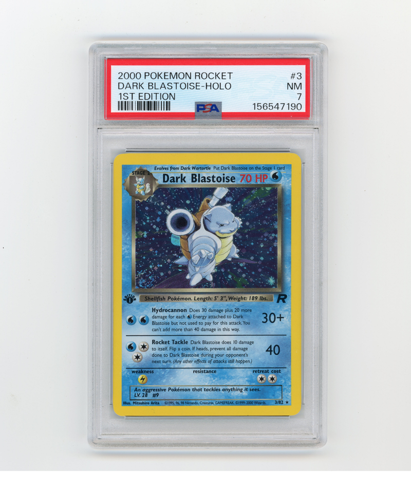 PSA 7 1st Edition Dark Blastoise Holo Team Rocket #3