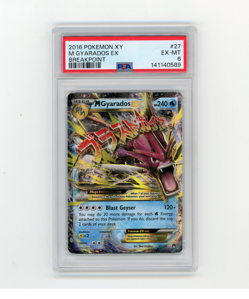 PSA 6 M Gyarados EX 27/122 XY Breakpoint Pokemon Card Mega Holo Ultra Rare