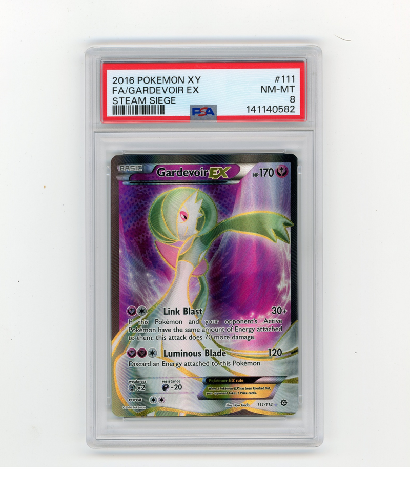 PSA 8 Gardevoir EX 111/114 Full Art Pokemon Card XY Steam Seige