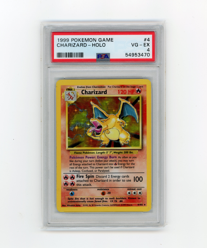 PSA 4 Charizard Base Set Holo #4/102