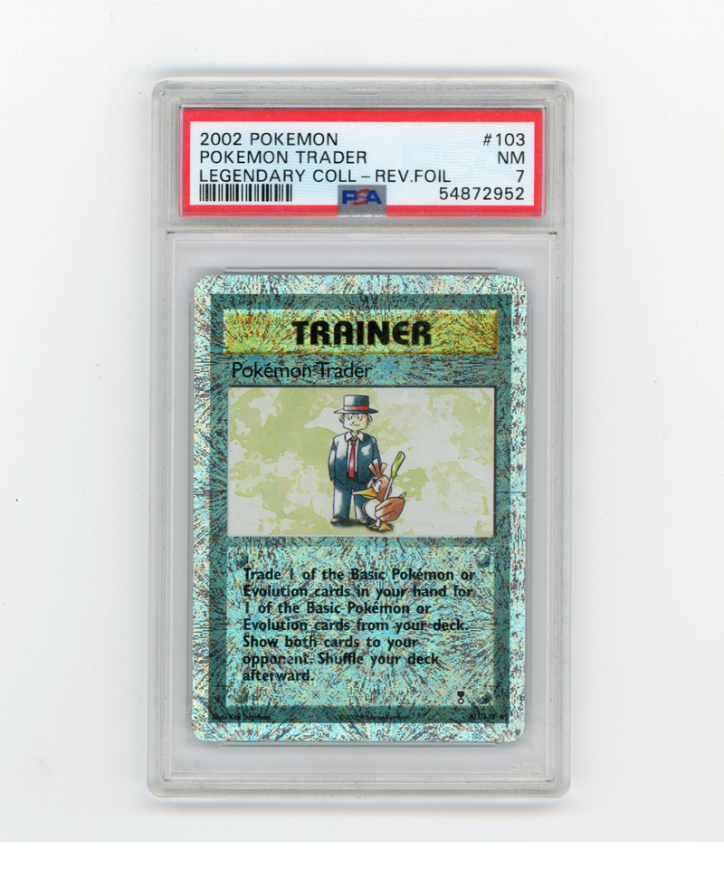 PSA 7 Pokemon Trader Reverse Holo Legendary Collection Pokemon Card 87/110