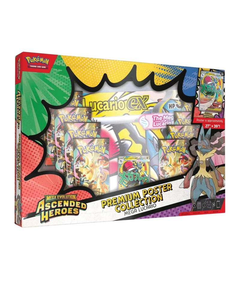 Ascended Heroes Premium Poster Collection - Mega Lucario