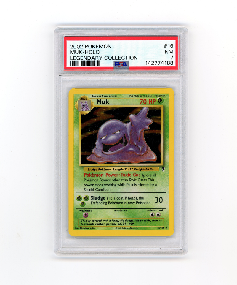 PSA 7 Near Mint Muk Holo | 2002 Pokémon Legendary Collection 16/110
