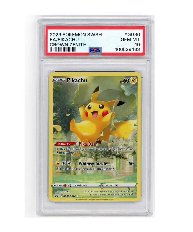 PSA 10 GEM MINT Pikachu 160/159 Crown Zenith Secret Rare