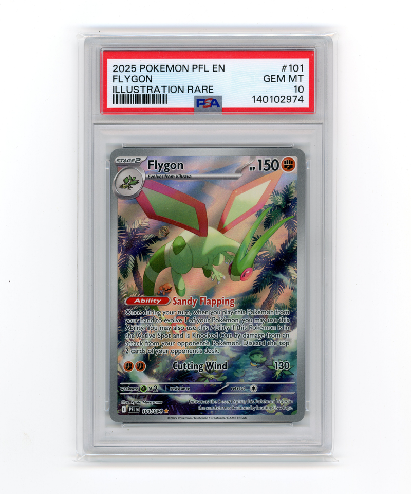PSA 10 GEM MINT Flygon 101/094 Phantasmal Flames Illustration Rare
