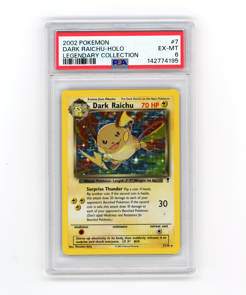 PSA 6 Dark Raichu Holo 7/110 | Legendary Collection