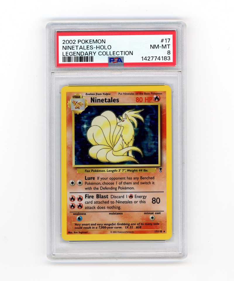 PSA 8 Near Mint Ninetales Holo | 2002 Pokémon Legendary Collection