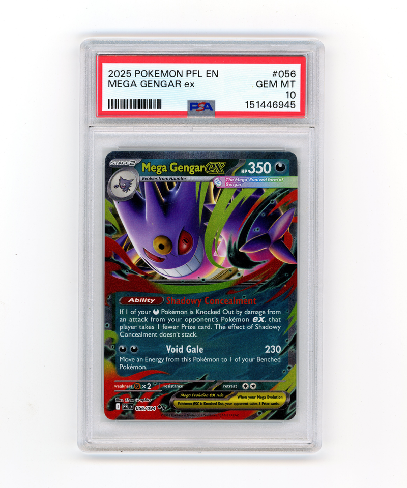 PSA 10 Gem Mint Mega Gengar ex 056/094 Double Rare | Phantasmal Flames