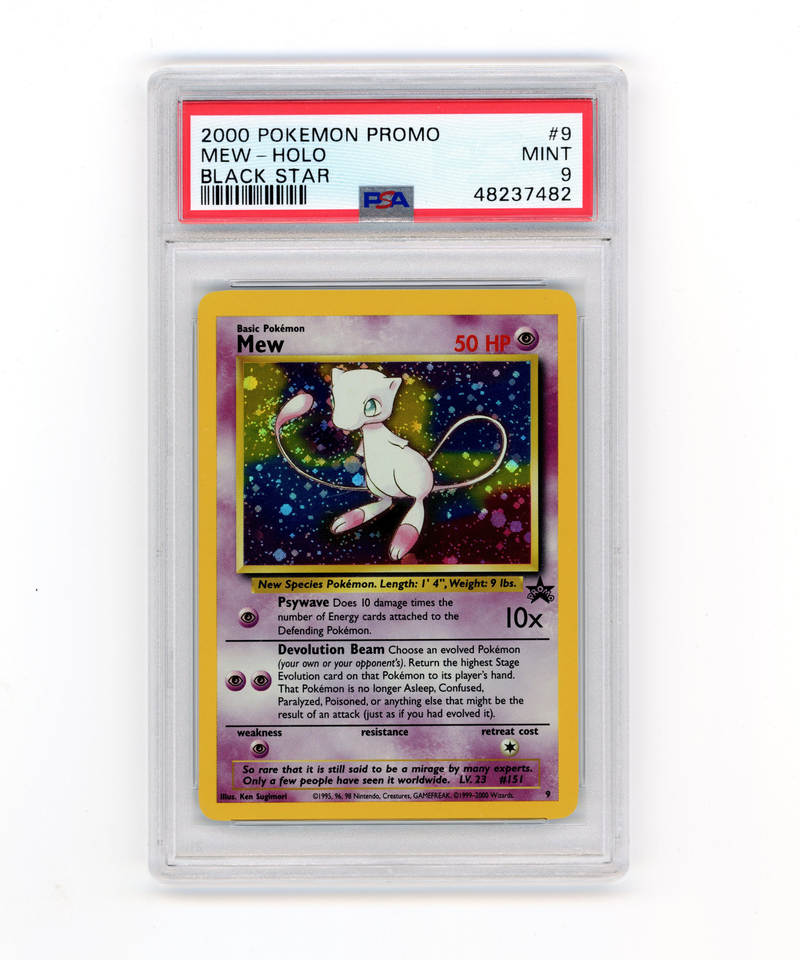 PSA 9 Mew Black Star Promo #9 Holo