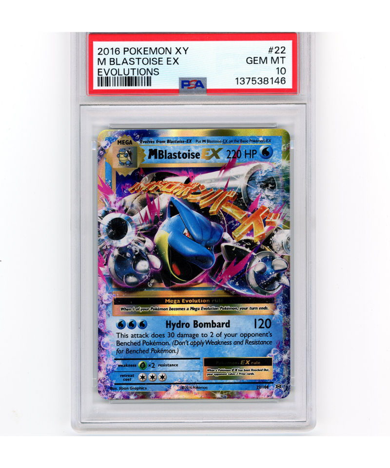 PSA 10 GEM MINT M Blastoise EX 22/108 XY Evolutions