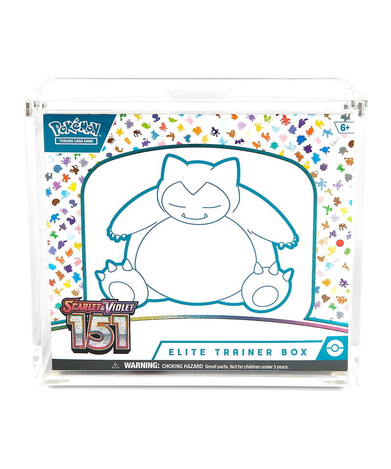 AcryShield Pokémon Elite Trainer Box Acrylic Case - with Elite Trainer Box, front