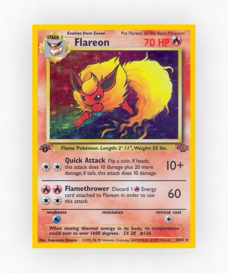 Flareon - Jungle 3/64 (1st Edition Holo)