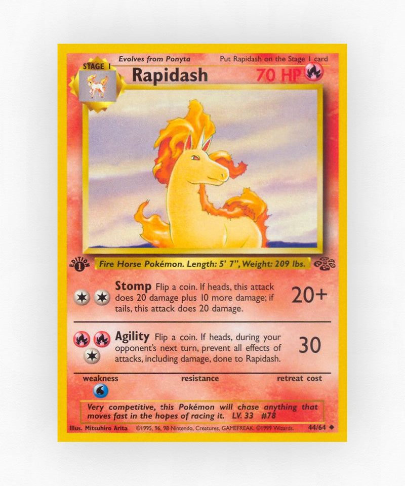 Rapidash - Jungle 44/64 (1st Edition Non-Holo)