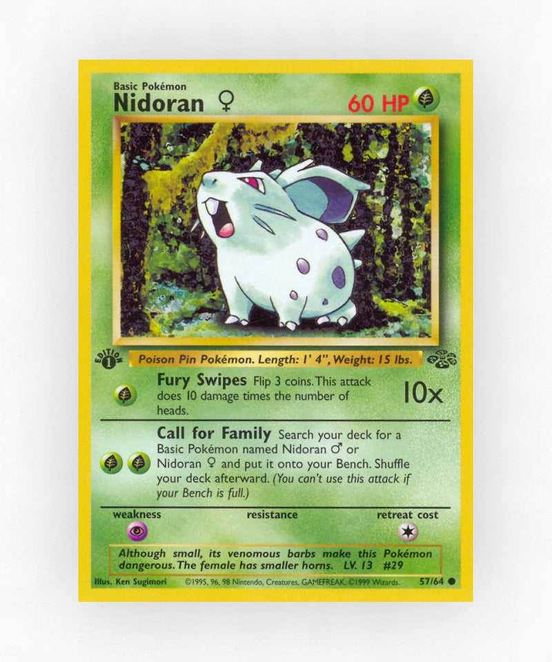 Nidoran ♀ - Jungle 57/64 (Unlimited Non-Holo)