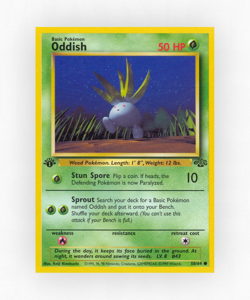 Oddish - Jungle 58/64 (1st Edition Non-Holo)