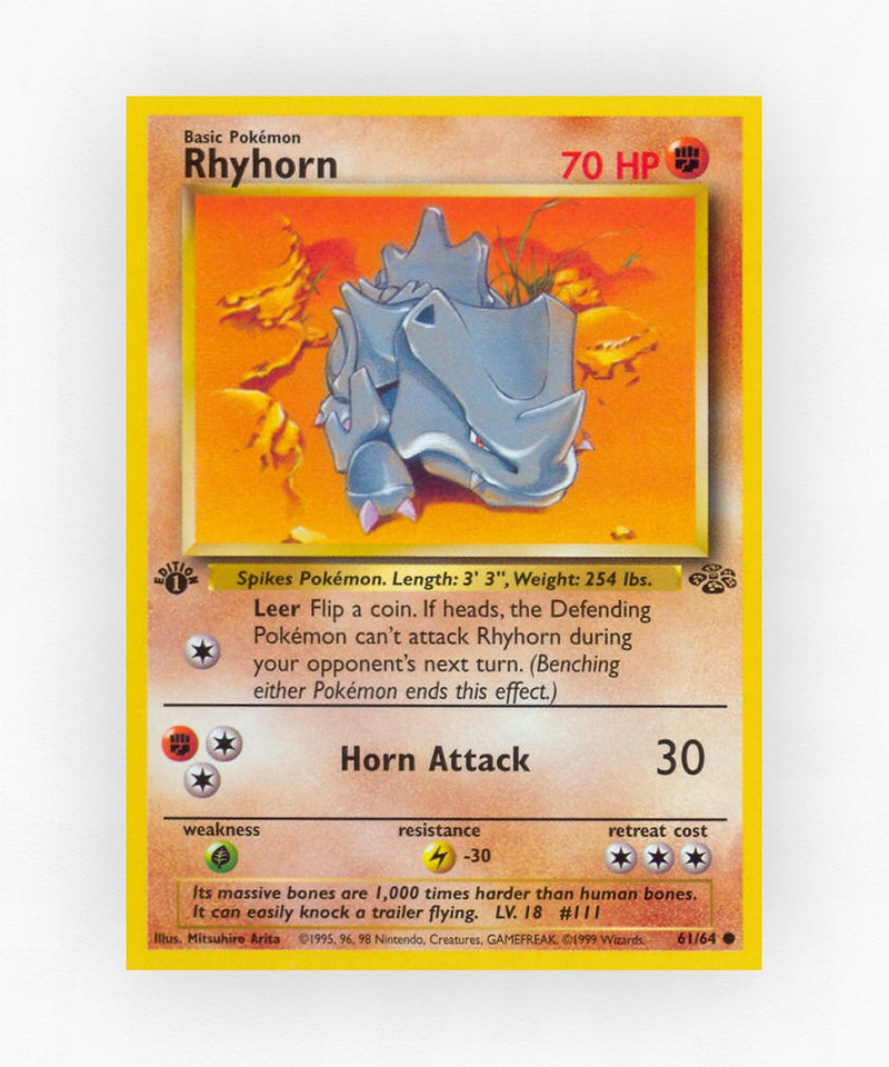 Rhyhorn - Jungle 61/64 (1st Edition Non-Holo)