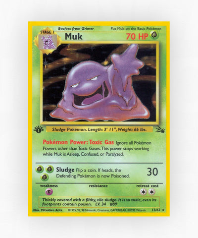 Muk - Fossil 13/62 (Unlimited Holo)