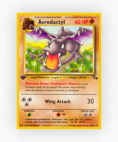 Aerodactyl - Fossil 16/62 (1st Edition Non-Holo)