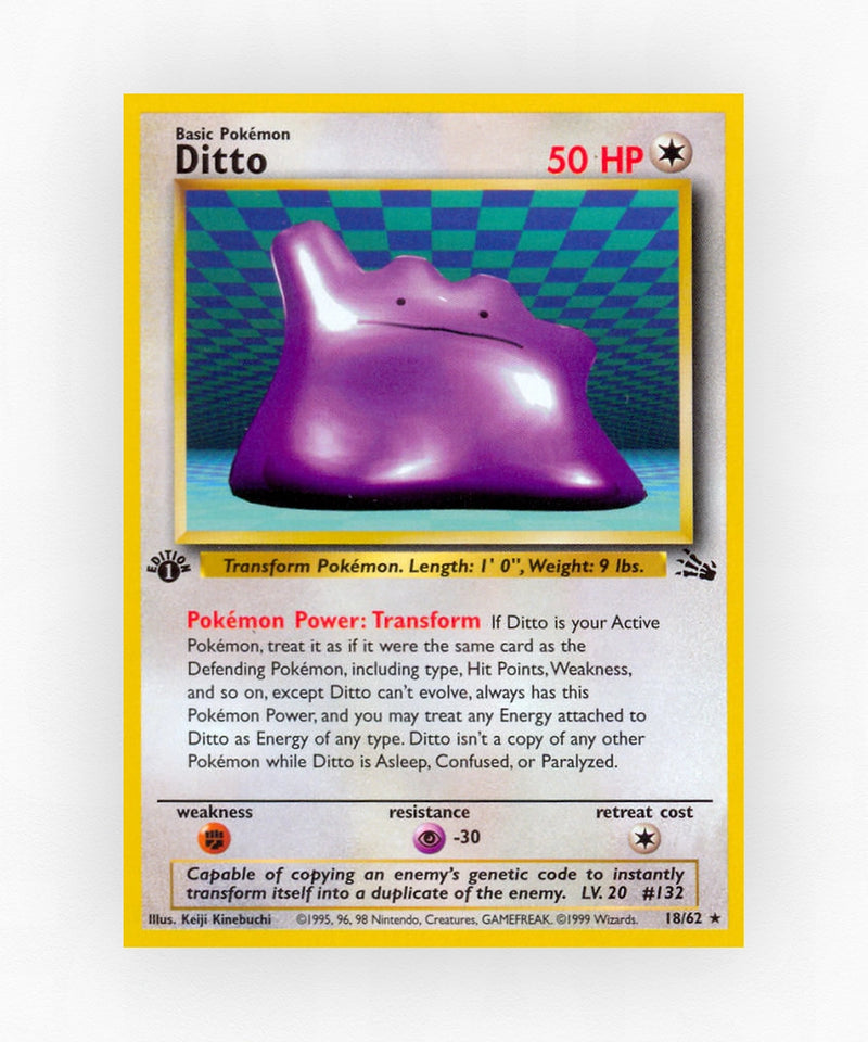 Ditto - Fossil 18/62 (Unlimited Non-Holo)