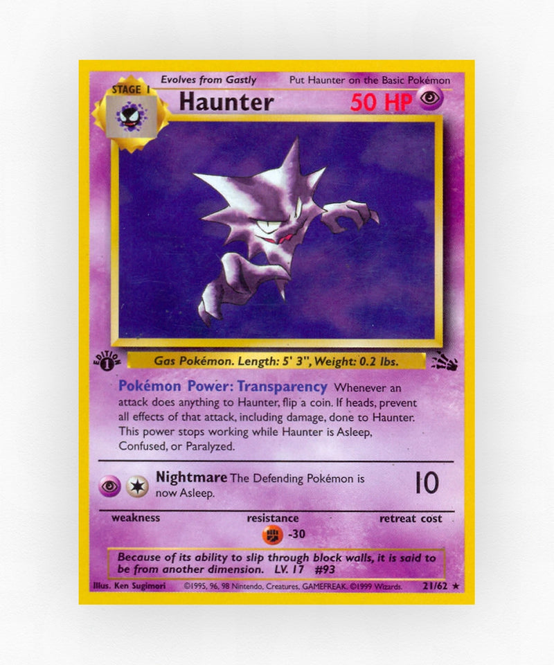 Haunter - Fossil 21/62 (Unlimited Non-Holo)