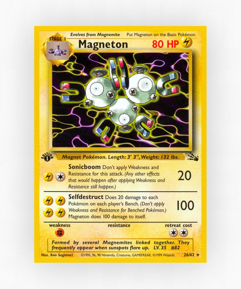 Magneton - Fossil 26/62 (1st Edition Non-Holo)