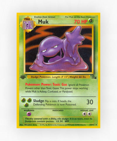 Muk - Fossil 28/62 (1st Edition Non-Holo)