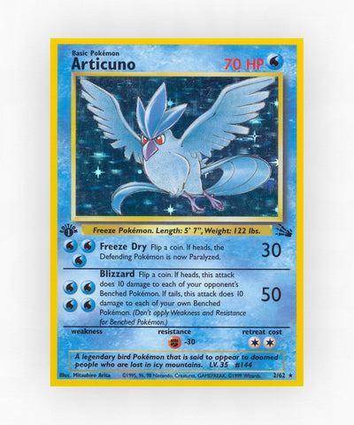 Articuno - Fossil 2/62 (Unlimited Holo)