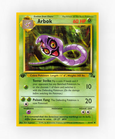 Arbok - Fossil 31/62 (Unlimited Non-Holo)