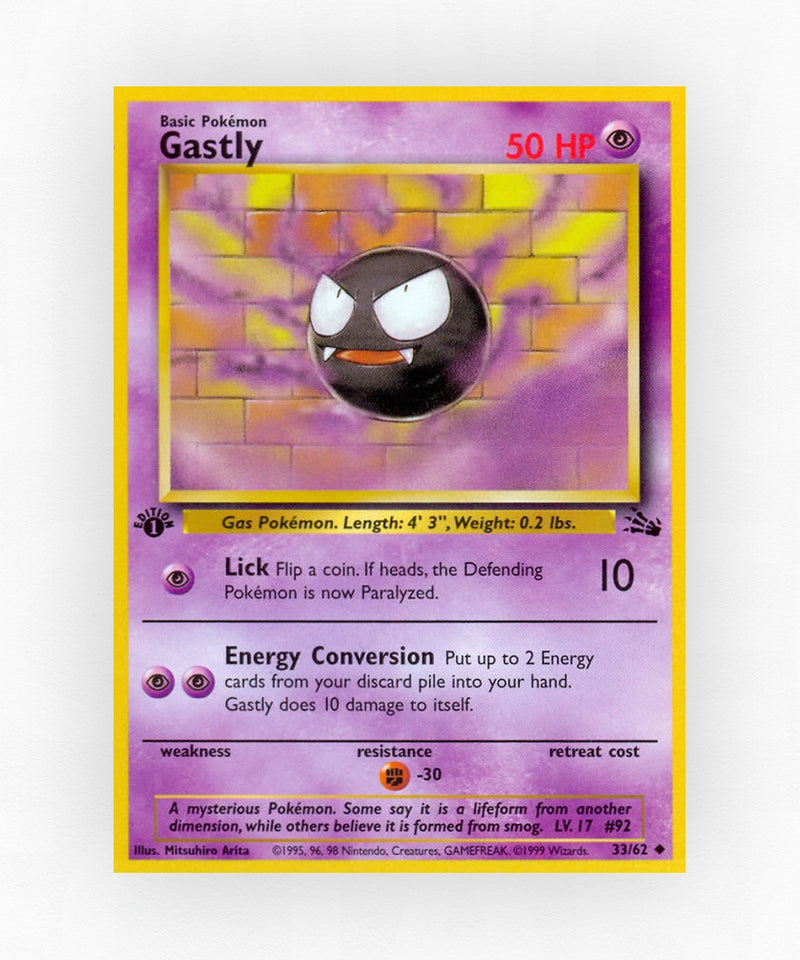 Gastly - Fossil 33/62 (Unlimited Non-Holo)