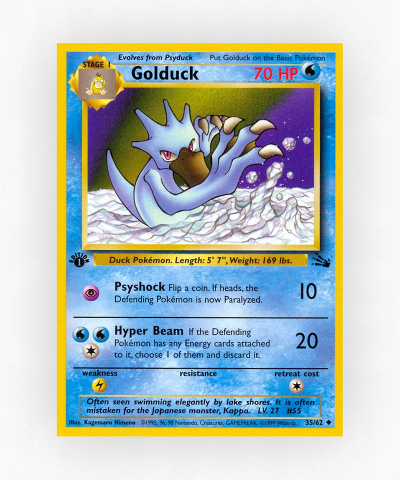 Golduck - Fossil 35/62 (Unlimited Non-Holo)