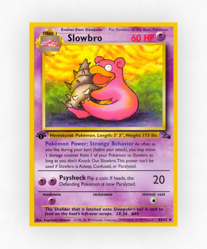 Slowbro - Fossil 43/62 (Unlimited Non-Holo)