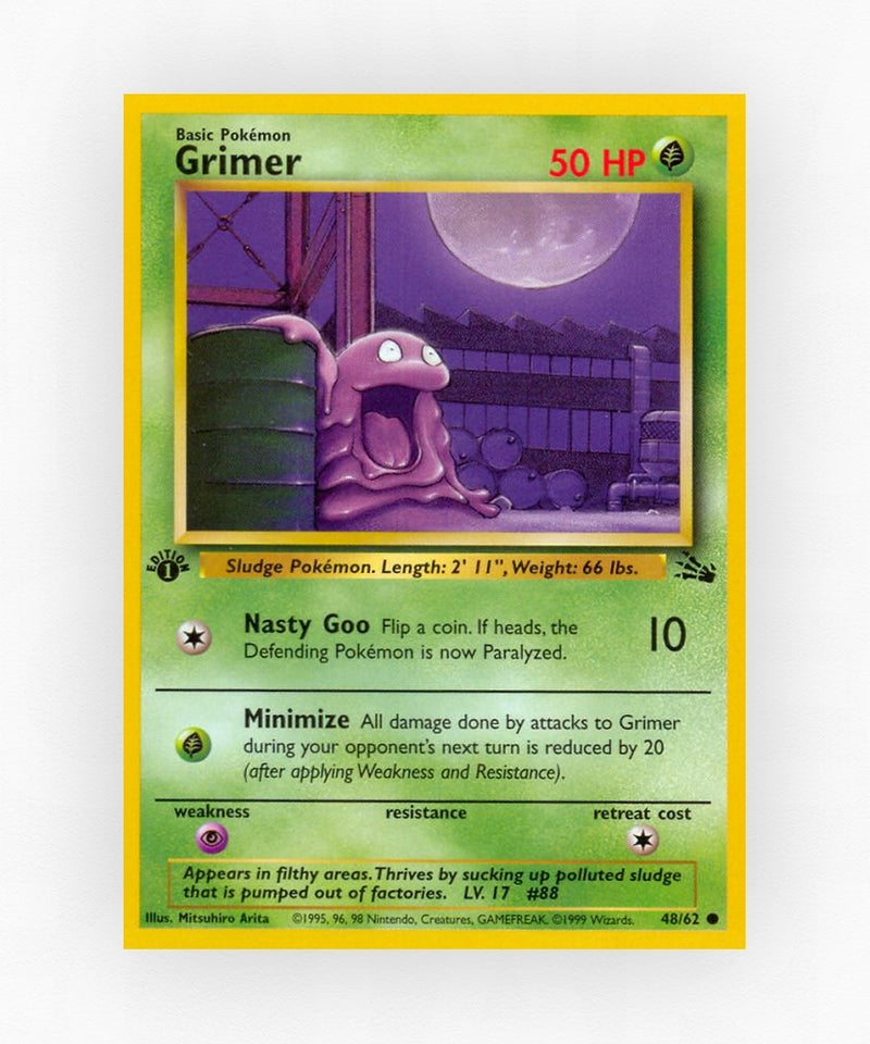 Grimer - Fossil 48/62 (1st Edition Non-Holo)