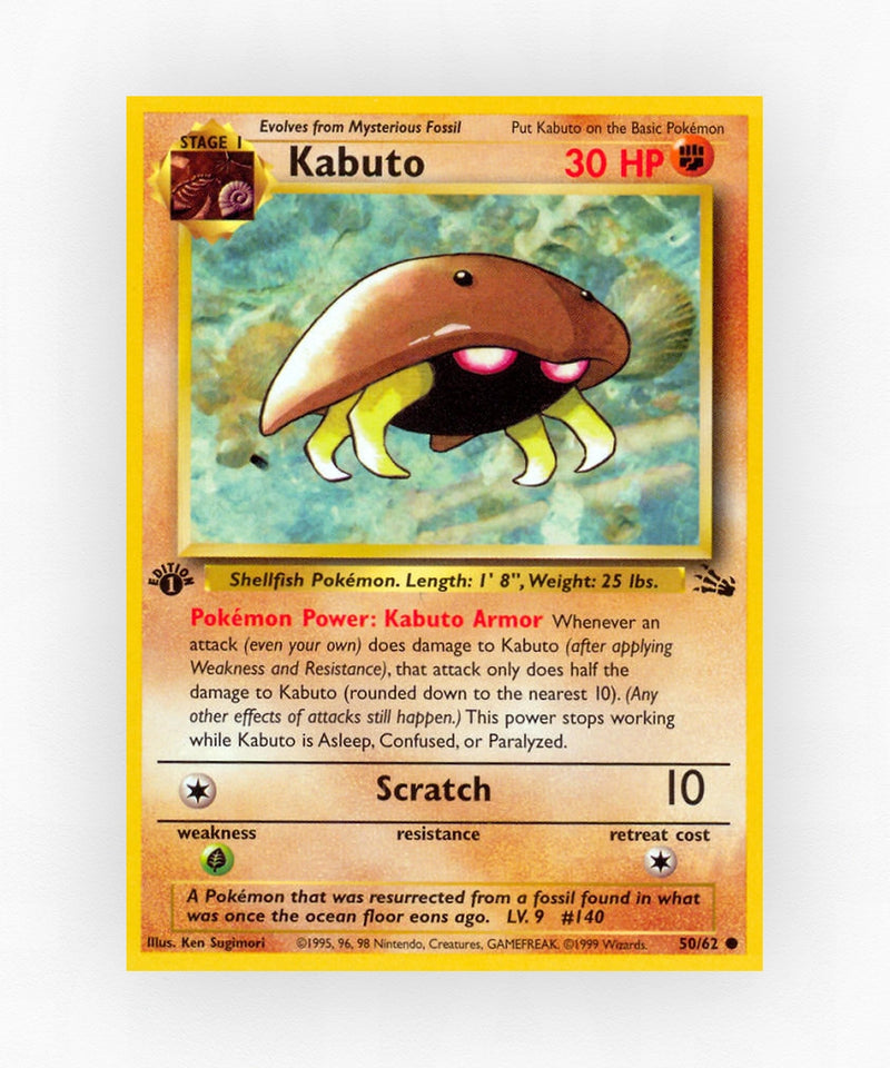 Kabuto - Fossil 50/62 (1st Edition Non-Holo)