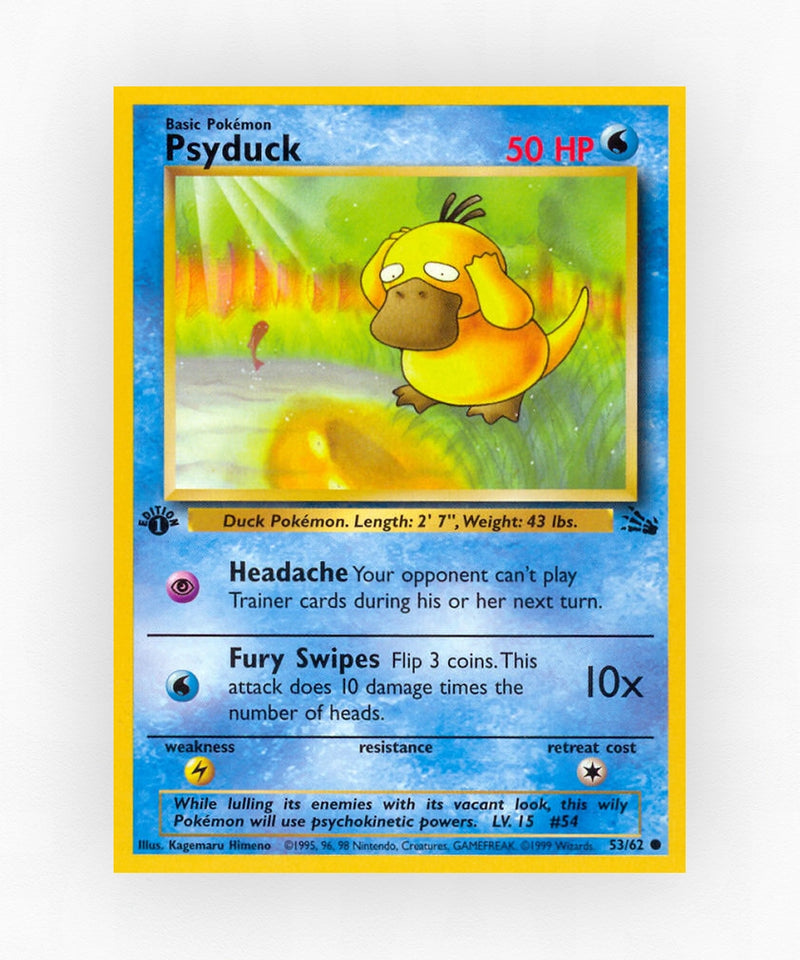 Psyduck - Fossil 53/62 (Unlimited Non-Holo)