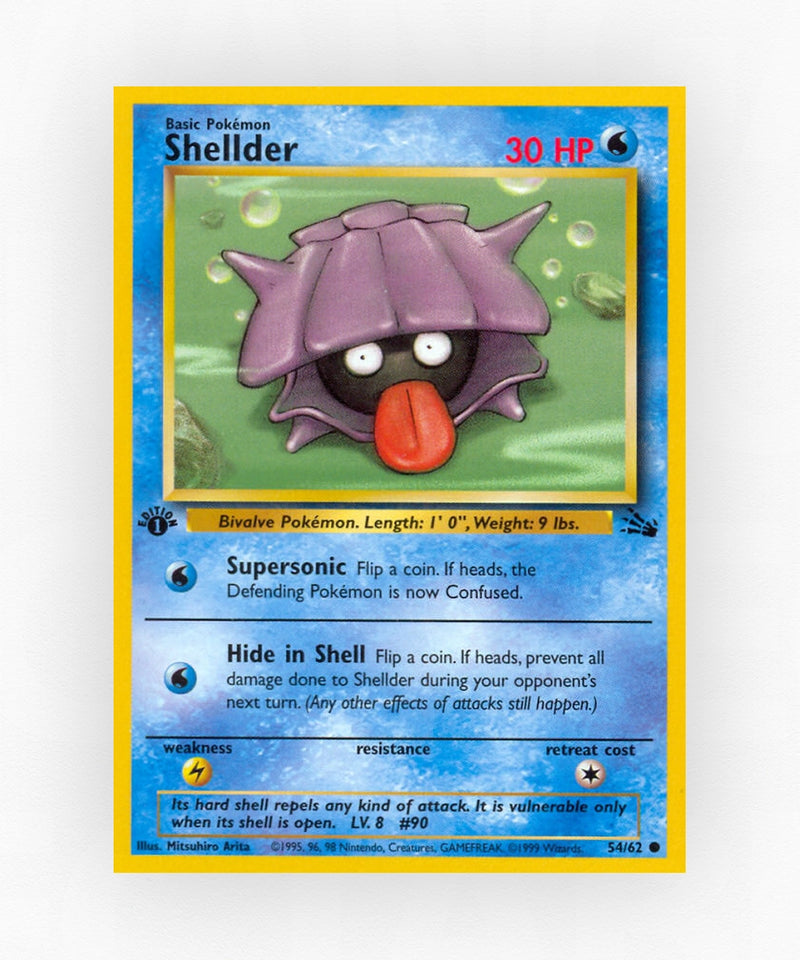 Shellder - Fossil 54/62 (Unlimited Non-Holo)