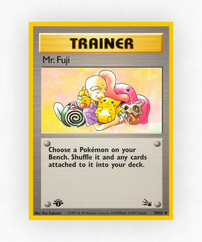 Mr. Fuji - Fossil 58/62 (1st Edition Non-Holo)